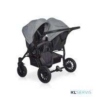 Коляска универсальная для двойни 2 в 1 Riko Basic Saxo