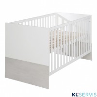 Детская кровать ROBA Julia 70х140, белый/выбеленный дуб