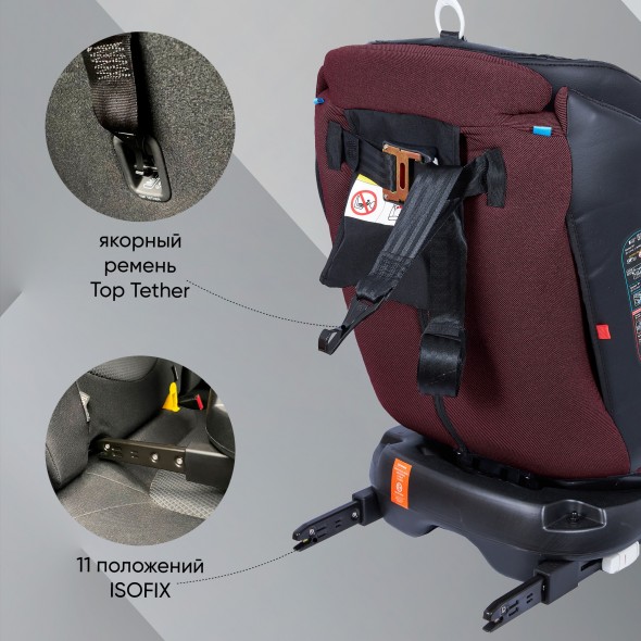 Автокресло поворотное группа 0123 (0-36) Sweet Baby Ranger 360 Isofix