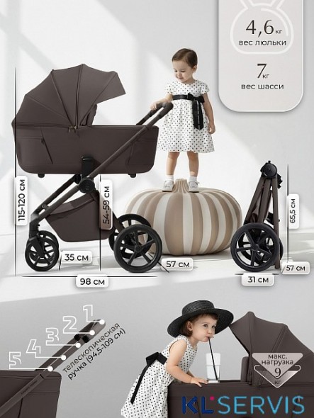 Коляска 2в1 SBL Elegante Therma (Colore) 