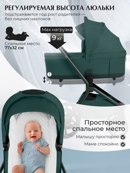 Коляска Sweet Baby 2в1 SBL Orso (складная люлька) 