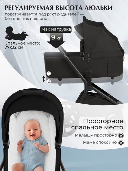 Коляска Sweet Baby 2в1 SBL Orso (складная люлька) 