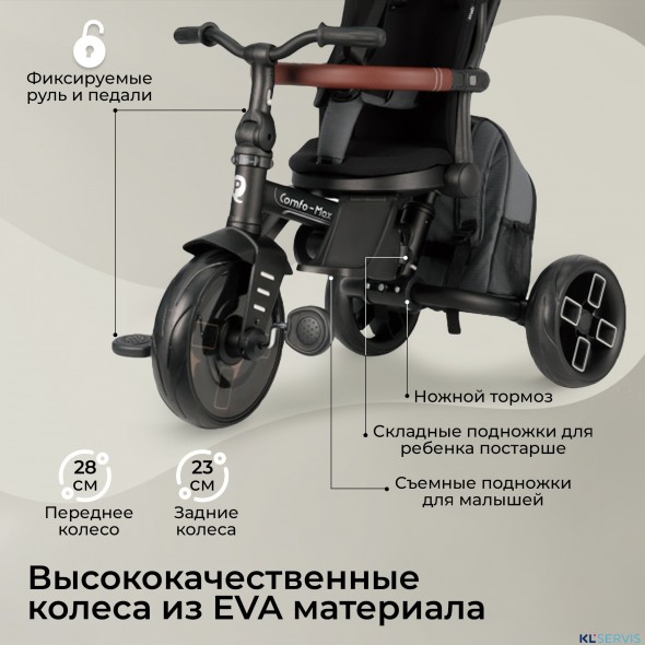 Велосипед трехколесный Qplay T70 Comfo Max 