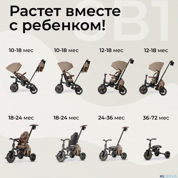 Велосипед трехколесный Qplay T70 Comfo Max 