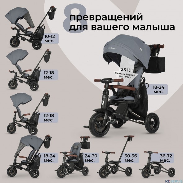 Велосипед трехколесный Qplay S702 NOVA DELUXE