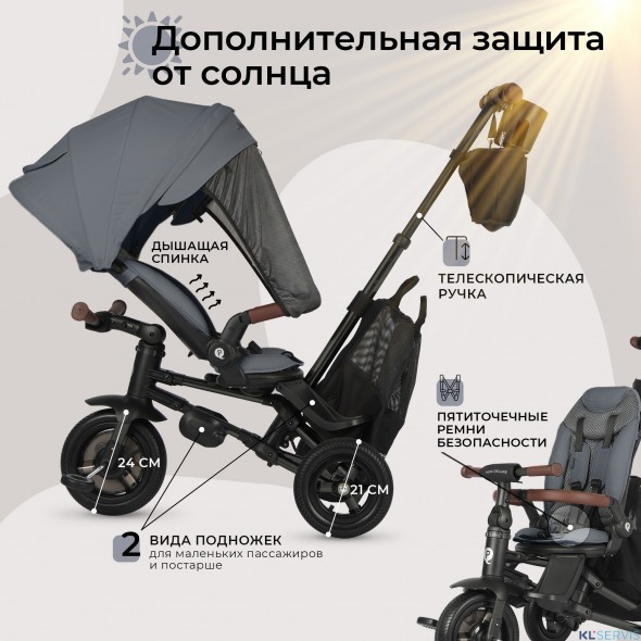 Велосипед трехколесный Qplay S702 NOVA DELUXE