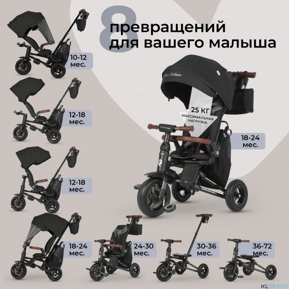 Велосипед трехколесный Qplay S702 NOVA DELUXE